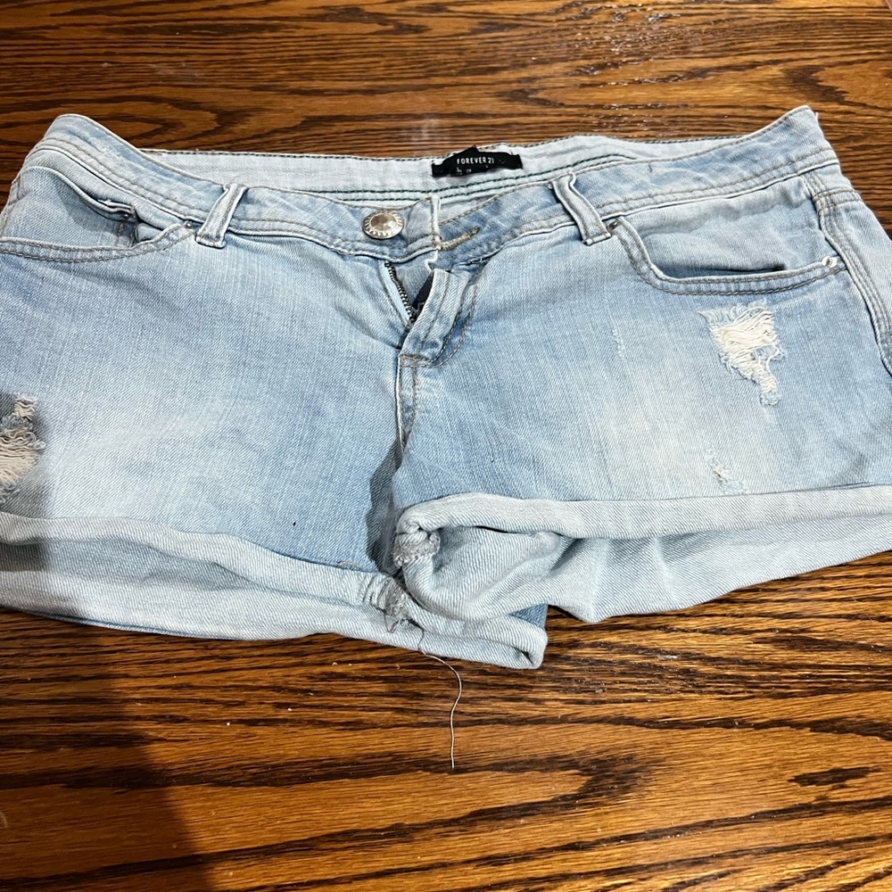 Denim shorts